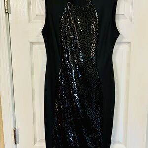 Elegant Black Sequin Dress